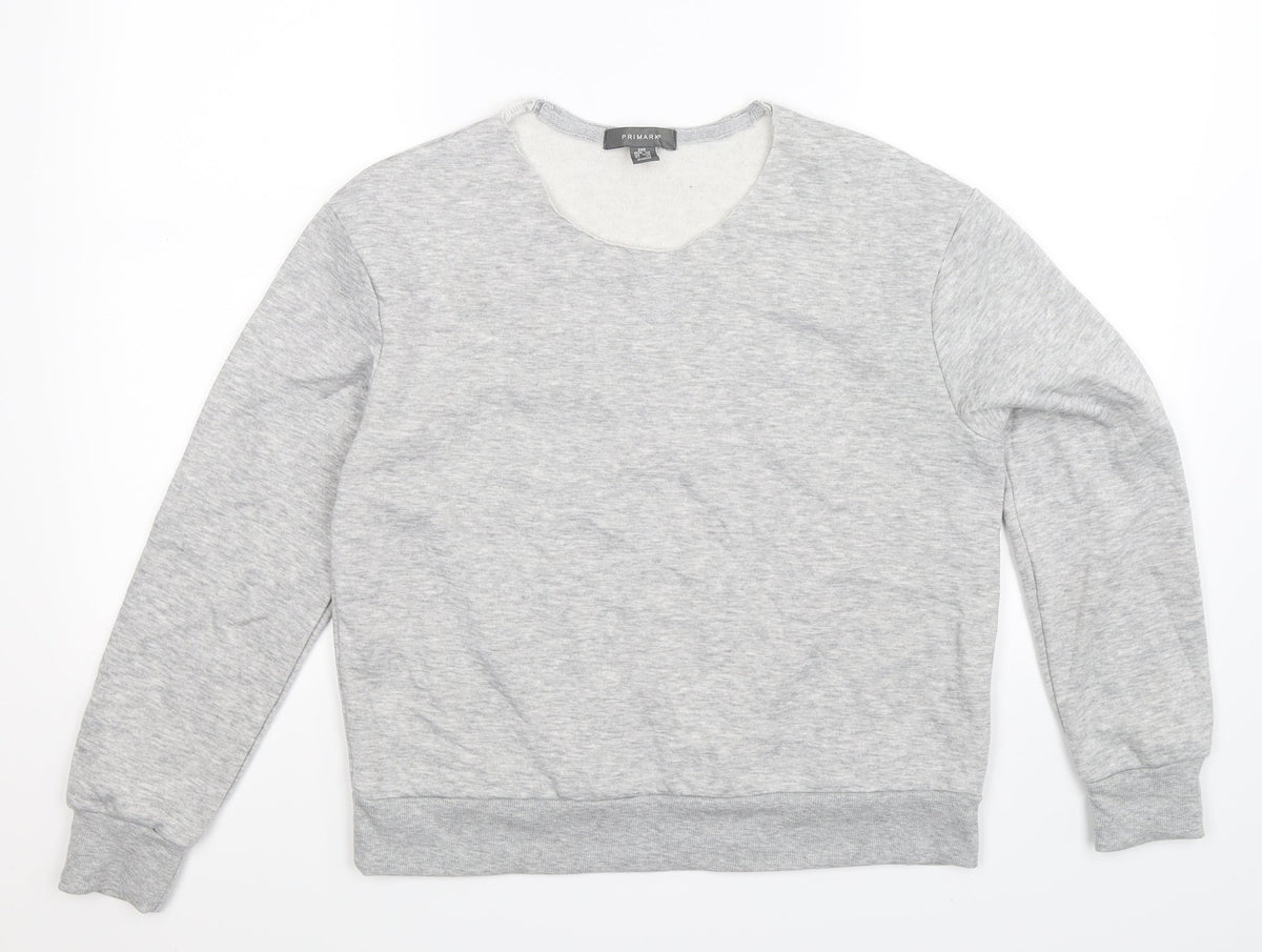 Primark Womens Grey   Pullover Sweatshirt Size 6  - Oversized