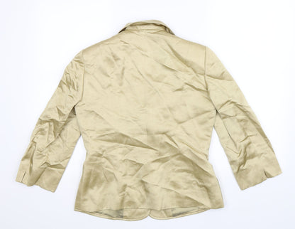 CC Womens Gold   Jacket Suit Jacket Size 10