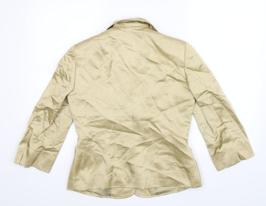 CC Womens Gold   Jacket Suit Jacket Size 10