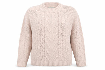 Papaya Womens Beige  Knit Pullover Jumper Size S  - Oversized