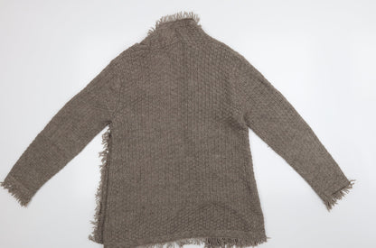 Carla F Womens Beige   Cardigan Jumper Size 14