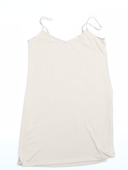 Marks & Spencer Womens Beige Solid  Chemise One Piece Size 10