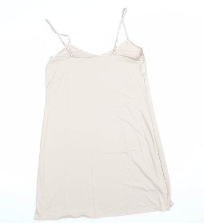 Marks & Spencer Womens Beige Solid  Chemise One Piece Size 10