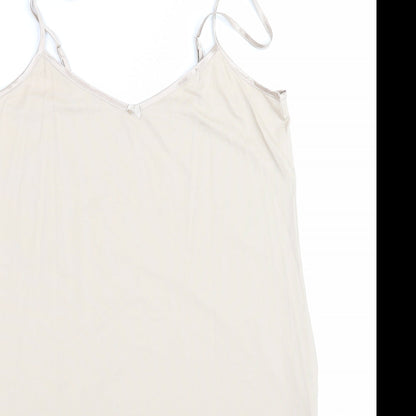 Marks & Spencer Womens Beige Solid  Chemise One Piece Size 10