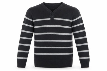 Tu  Mens Black Striped  Pullover Jumper Size S