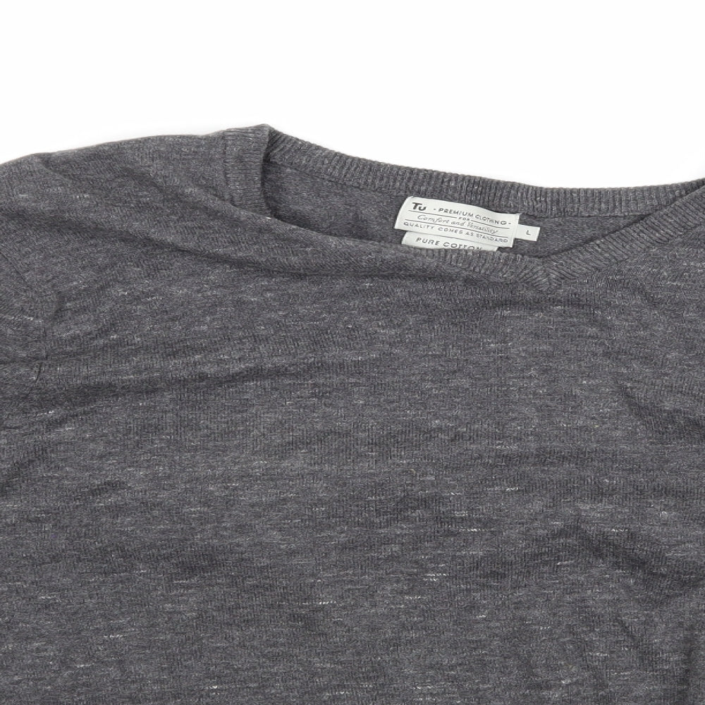 TU  Mens Grey   Pullover Jumper Size L