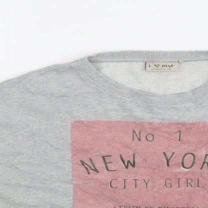 Next Girls Grey   Pullover Jumper Size 10 Years