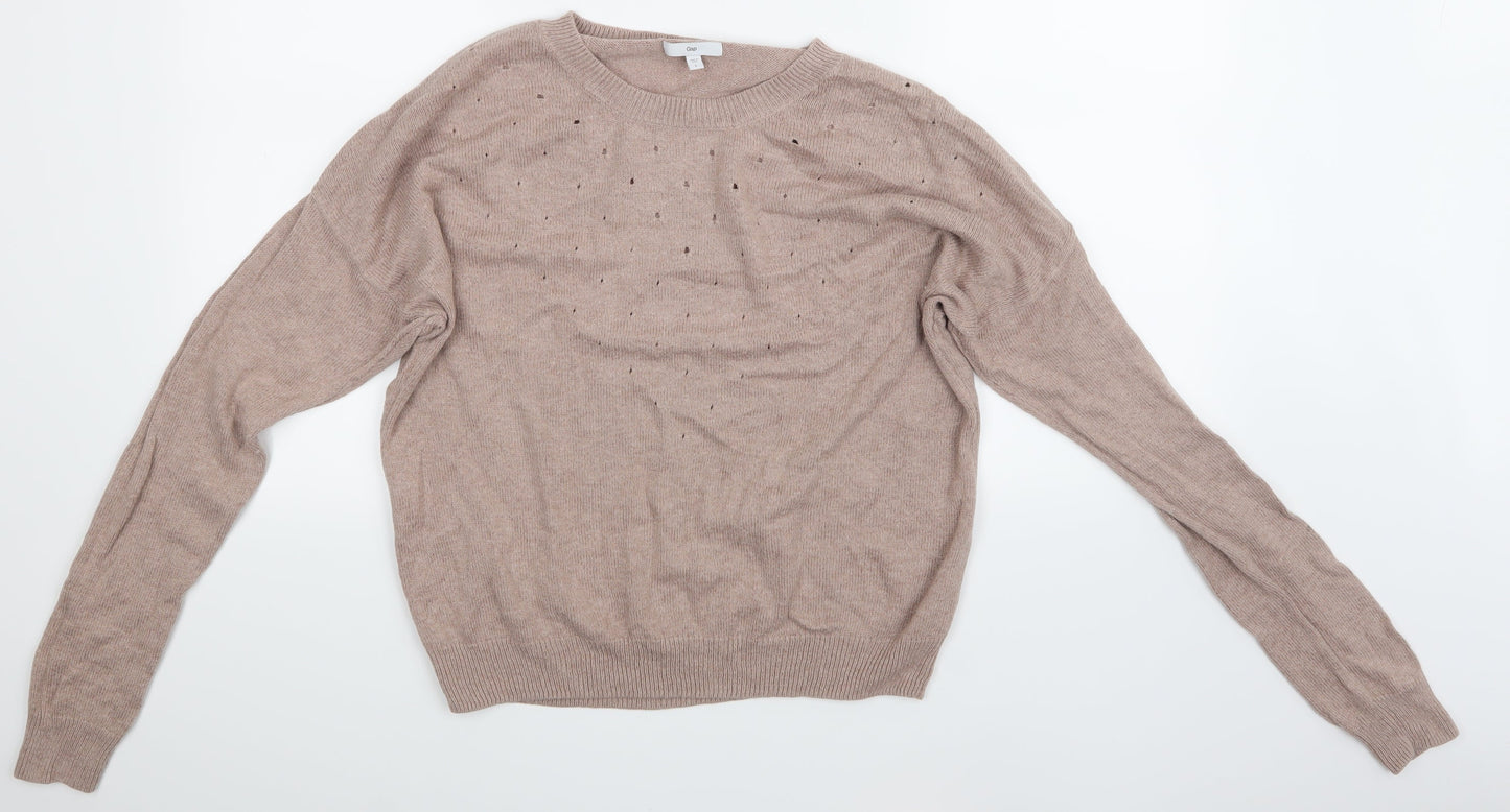 Gap Womens Beige   Pullover Jumper Size 14