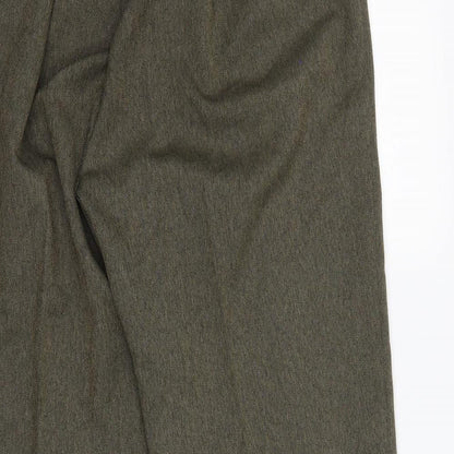 BM Womens Green   Dress Pants Trousers Size 16 L22 in