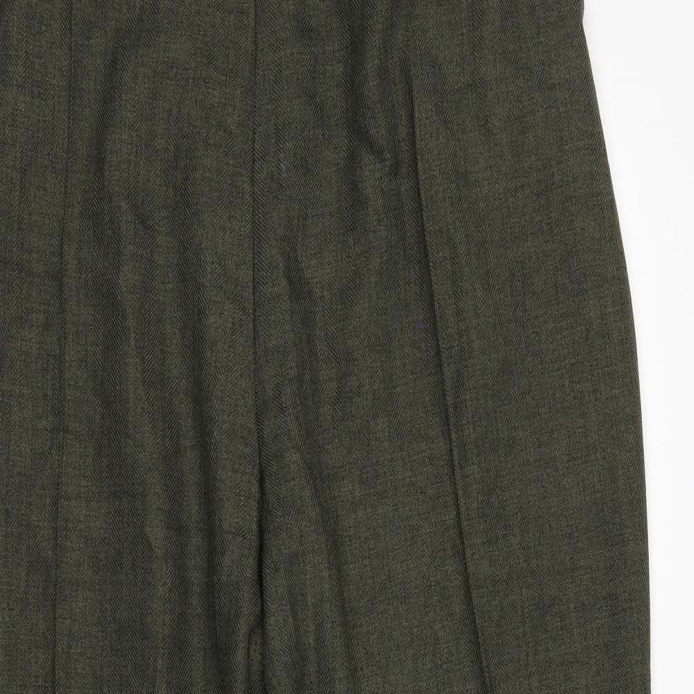 M&S  Womens Green   Dress Pants Trousers Size 24 L21 in