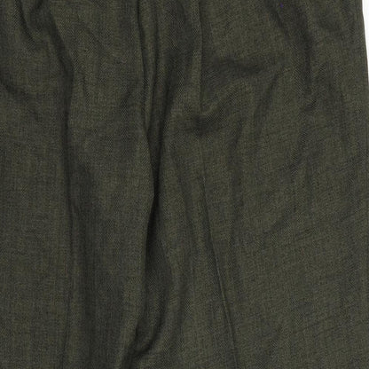M&S  Womens Green   Dress Pants Trousers Size 24 L21 in