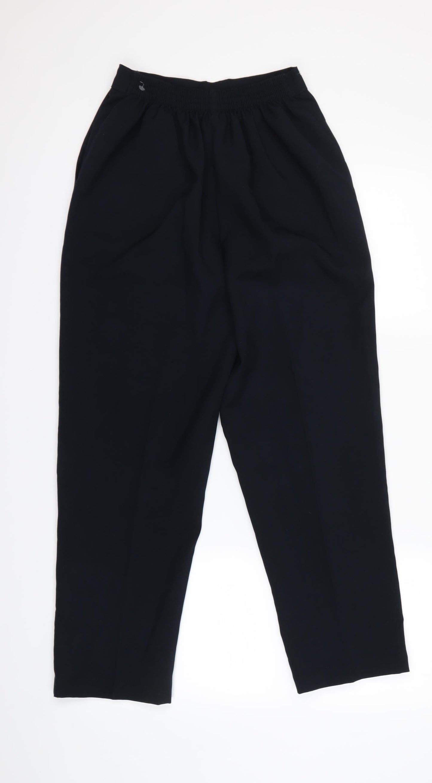 Womens UK Size 12 Preworn Regular Fit Dress Pants Blue Trousers