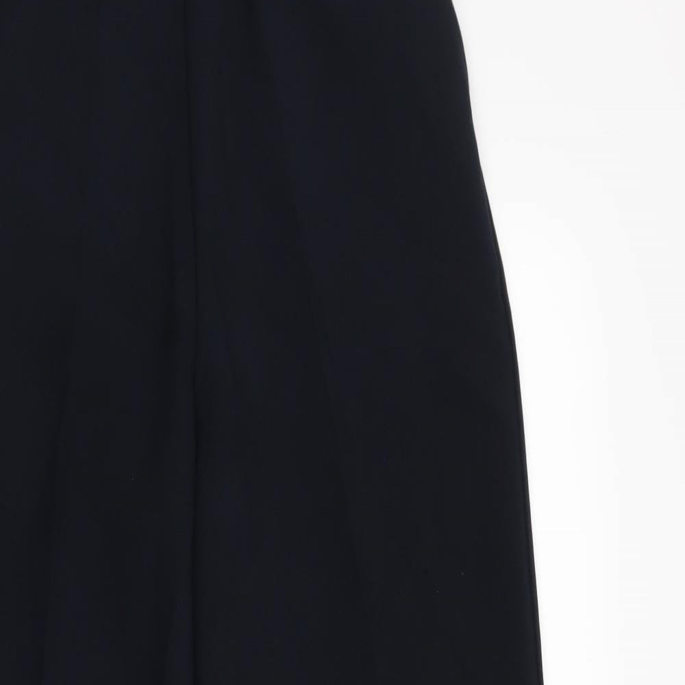 Womens UK Size 12 Preworn Regular Fit Dress Pants Blue Trousers