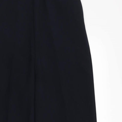 Womens UK Size 12 Preworn Regular Fit Dress Pants Blue Trousers