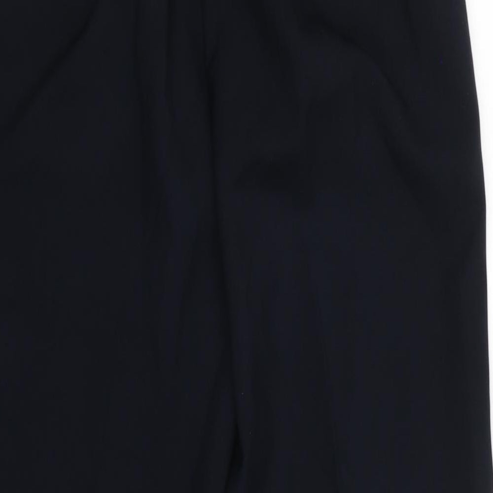 Womens UK Size 12 Preworn Regular Fit Dress Pants Blue Trousers