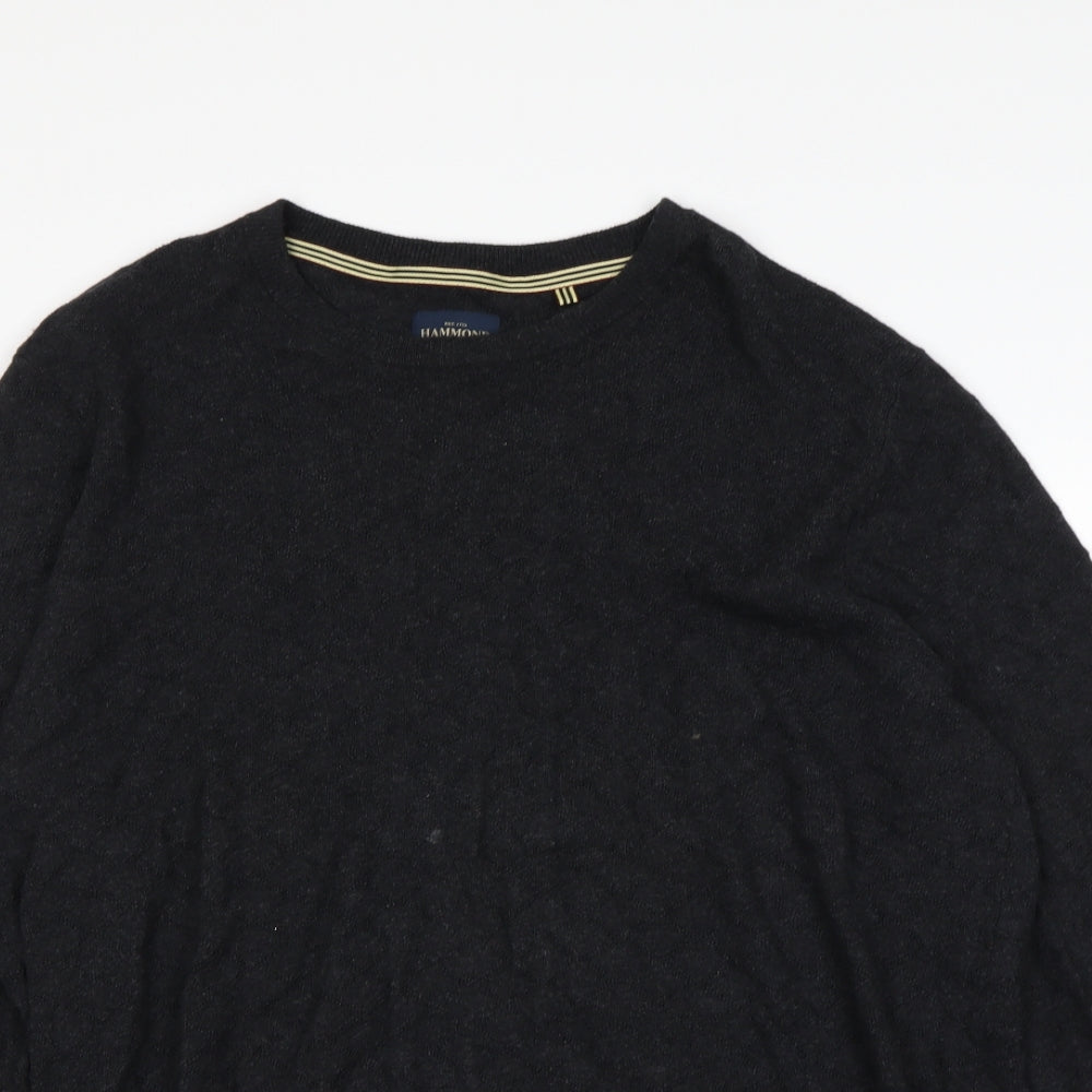 Hammond & Co Mens Black   Pullover Sweatshirt Size L