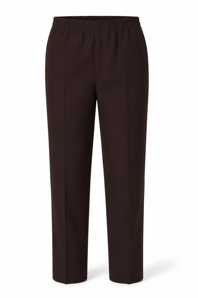Womens UK Size S Preworn Regular Fit Dress Pants Brown Trousers
