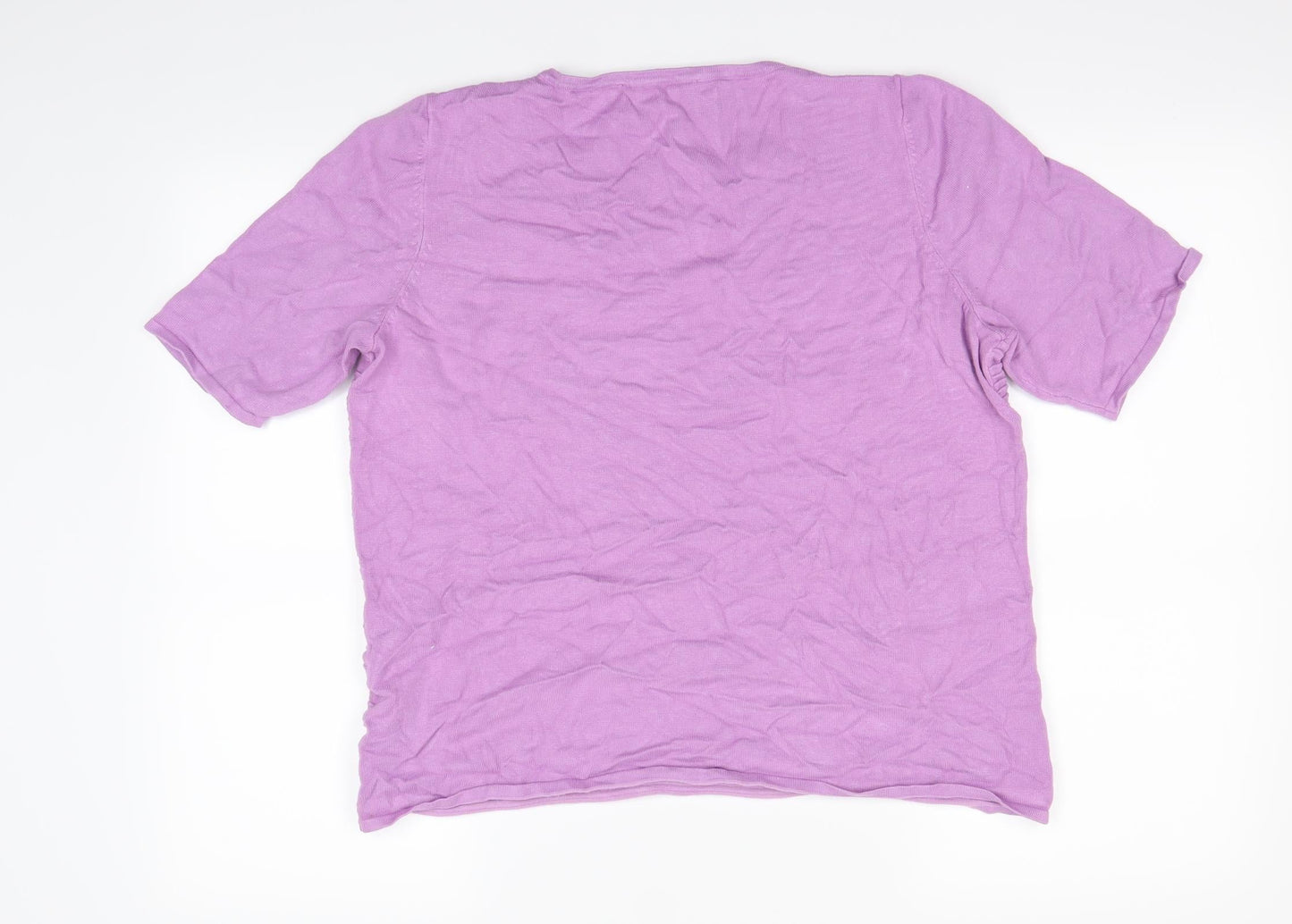 Bonmarché Womens Purple   Basic T-Shirt Size 16