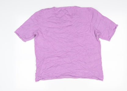 Bonmarché Womens Purple   Basic T-Shirt Size 16
