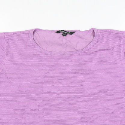 Bonmarché Womens Purple   Basic T-Shirt Size 16