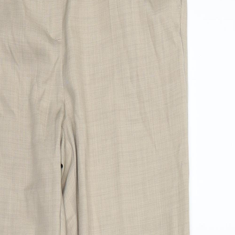 M&S  Womens Beige   Dress Pants Trousers Size 10 L27 in