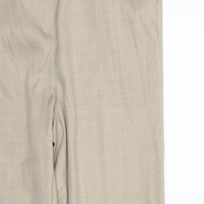 M&S  Womens Beige   Dress Pants Trousers Size 10 L27 in