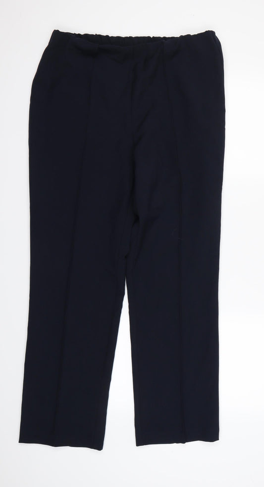 Bonmarché Womens Blue   Dress Pants Trousers Size 14 L28 in