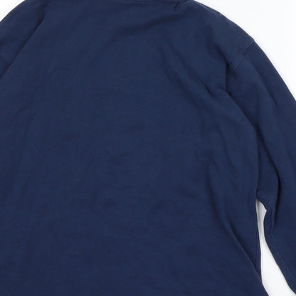 basic gear Mens Blue   Pullover Sweatshirt Size M