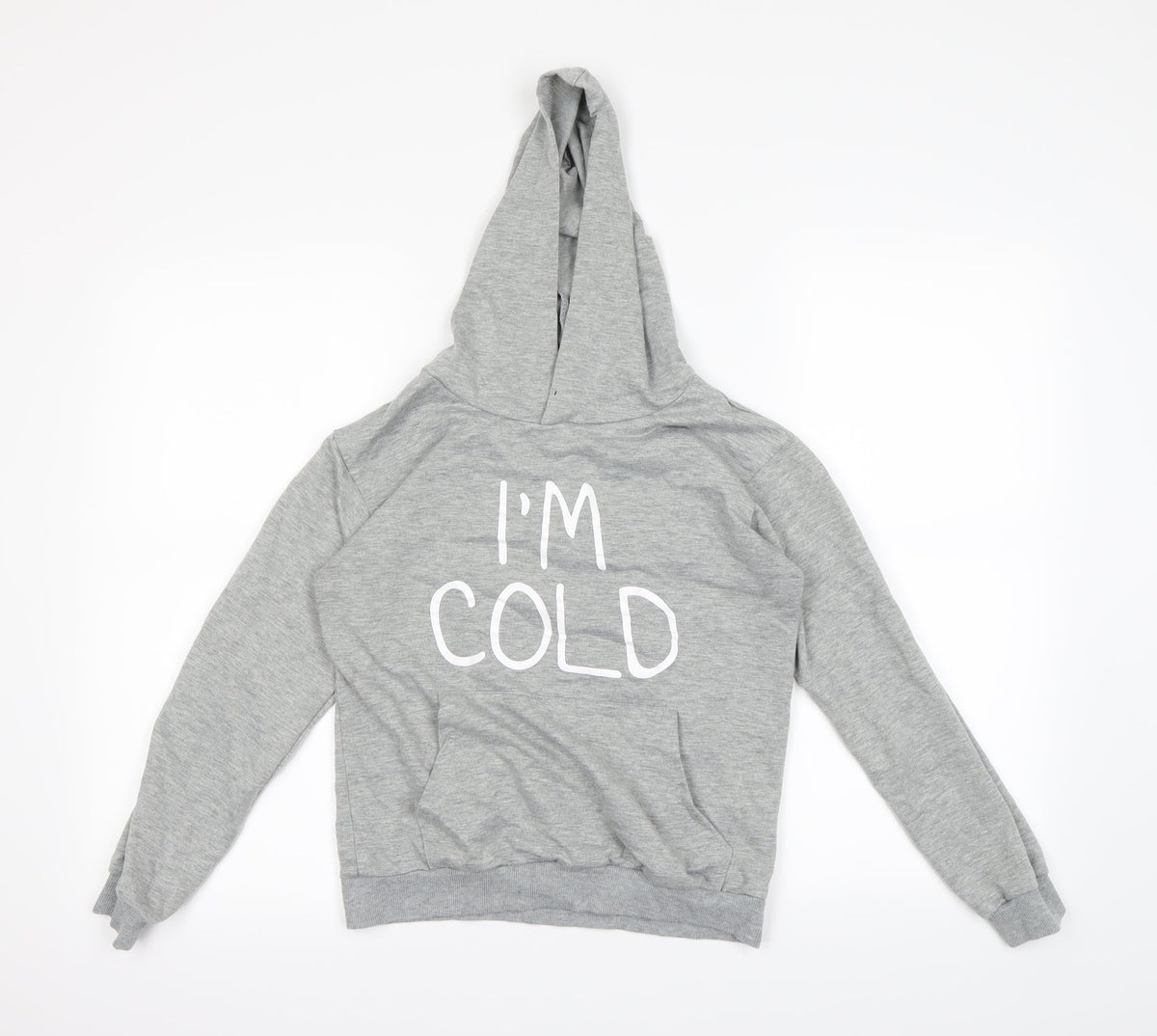 Preworn Womens Grey   Pullover Hoodie Size S