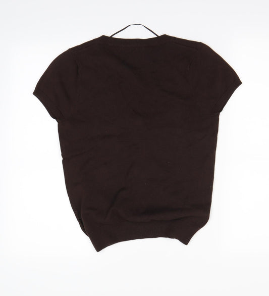 Zara Mens Brown   Vest Sweatshirt Size M