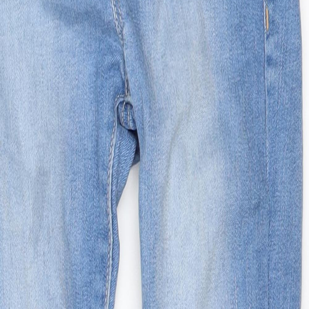 Womens UK Size 8 Preworn Regular Fit Straight Blue Jeans