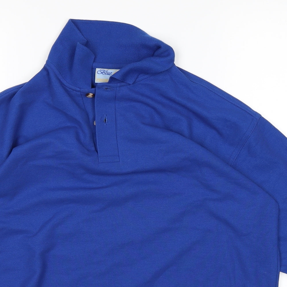 BLUE MAE Boys Blue   Basic Polo Size 13 Years