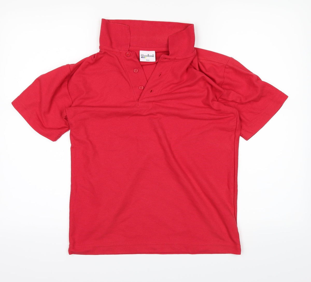 woodbank Boys Red   Basic Polo Size 13 Years