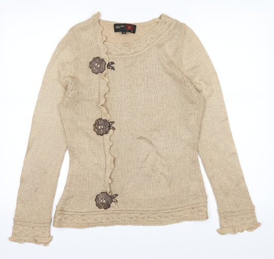 Stephen Womens Brown   Pullover Jumper Size S
