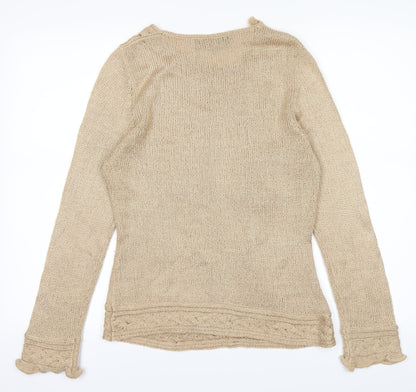 Stephen Womens Brown   Pullover Jumper Size S