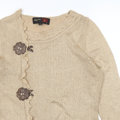 Stephen Womens Brown   Pullover Jumper Size S