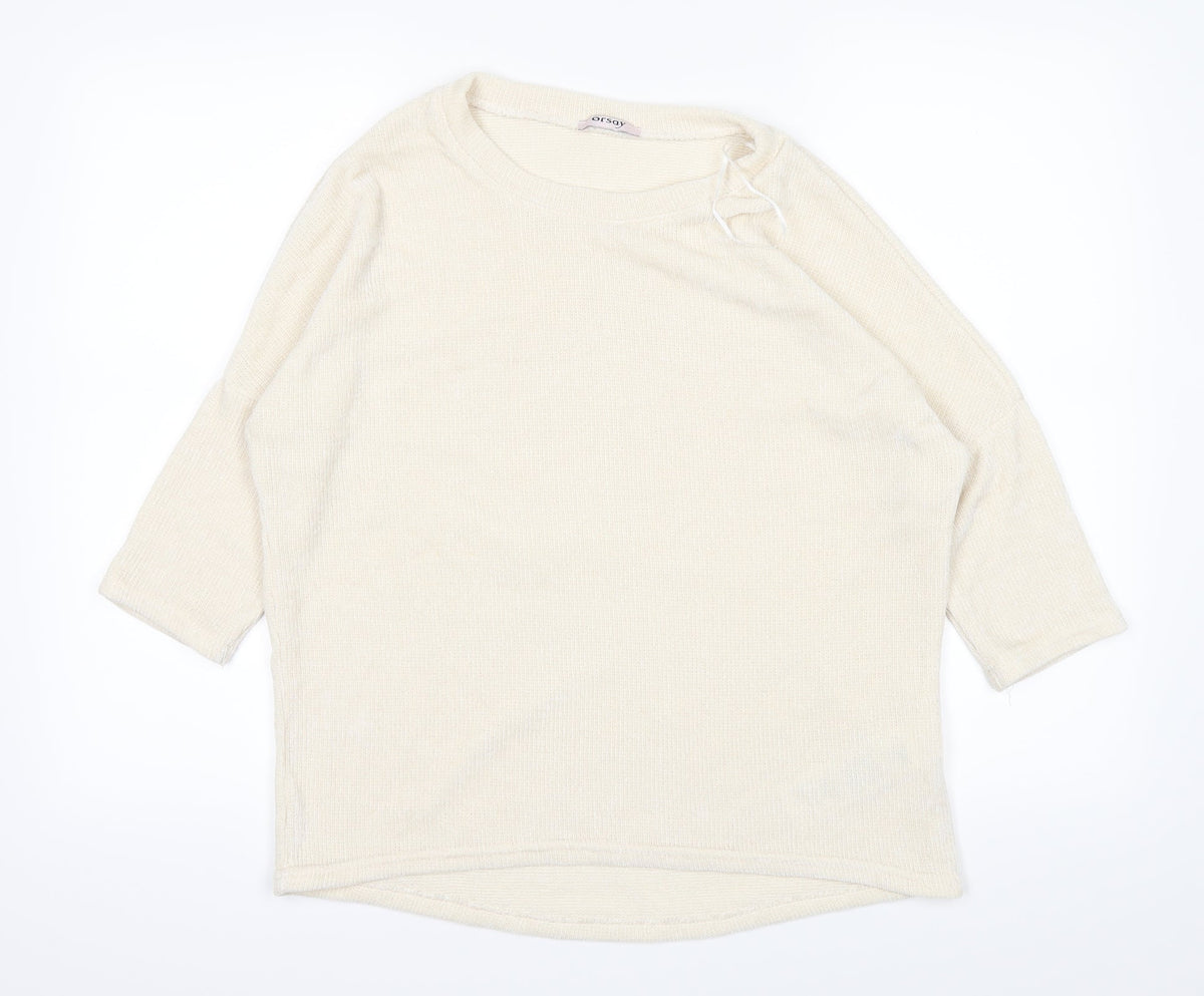 ORSAY Womens White   Pullover Jumper Size M
