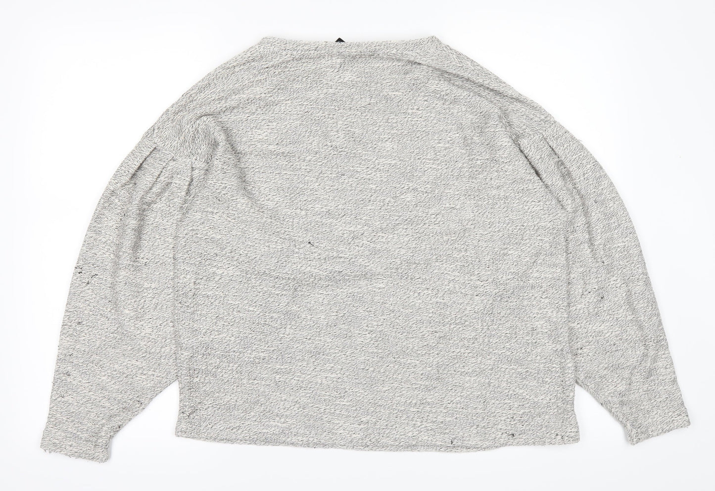 Womens UK Size S New Look Grey Basic T-Shirt
