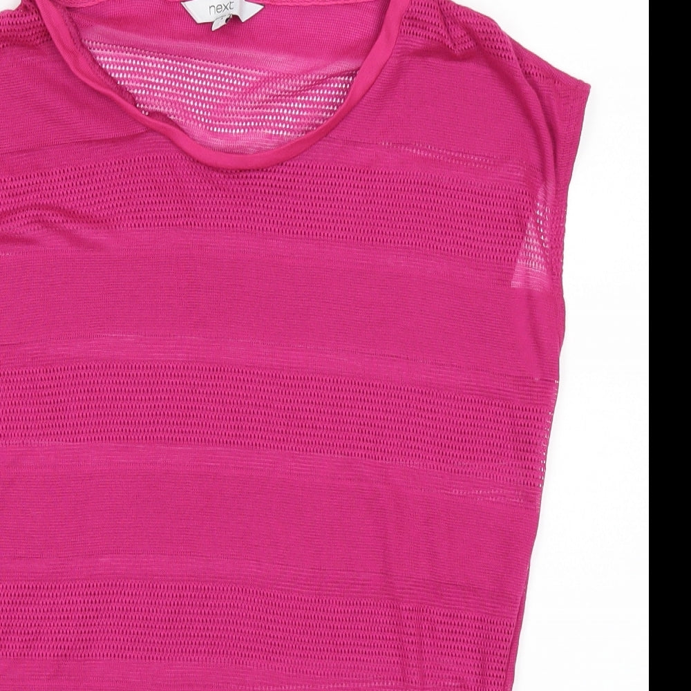 Womens UK Size 8 NEXT Pink Tunic Tank