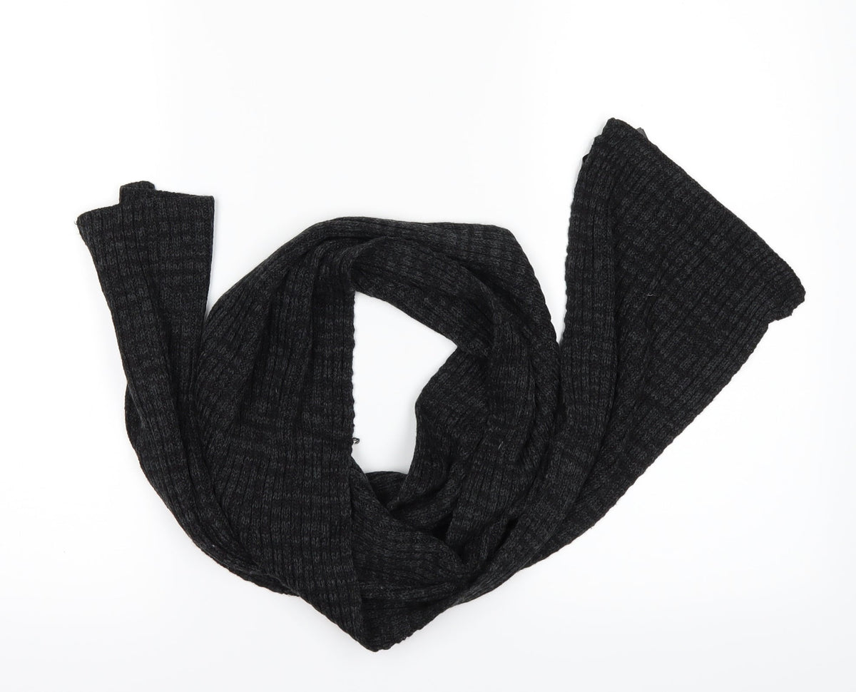 Front view of F&F unisex black scarf