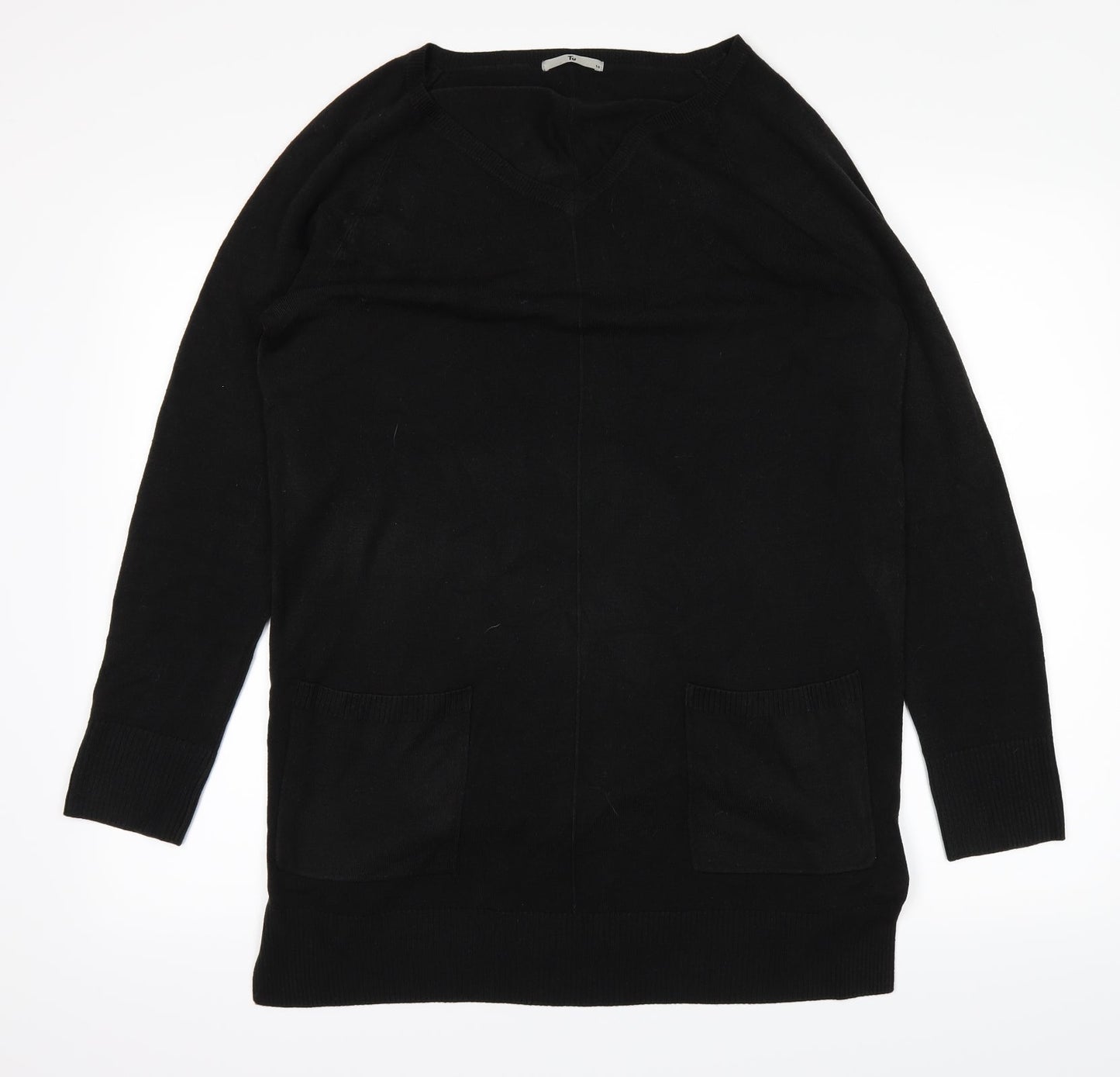 TU Womens Black   Basic T-Shirt Size 6