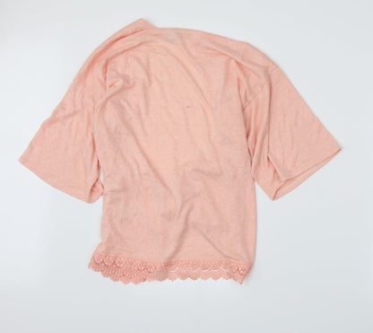 George Womens Pink  Knit Cardigan Jumper Size 10