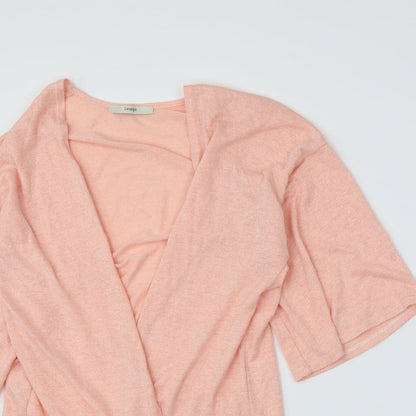 George Womens Pink  Knit Cardigan Jumper Size 10