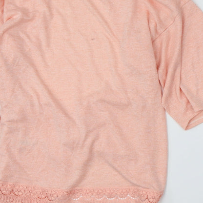 George Womens Pink  Knit Cardigan Jumper Size 10