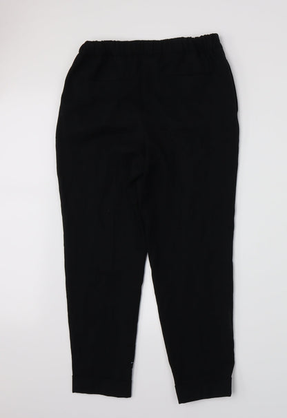 Womens UK Size 8 Marks and Spencer Regular Fit  Black Trousers