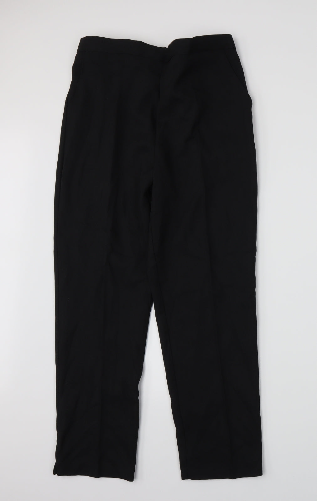 Womens UK Size 16 Preworn Regular Fit  Black Trousers