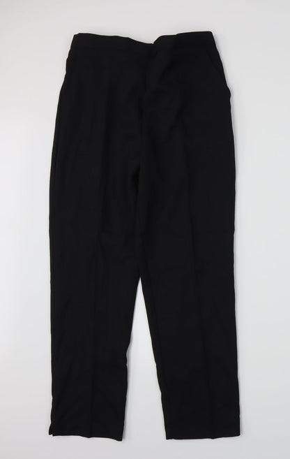 Womens UK Size 16 Preworn Regular Fit  Black Trousers