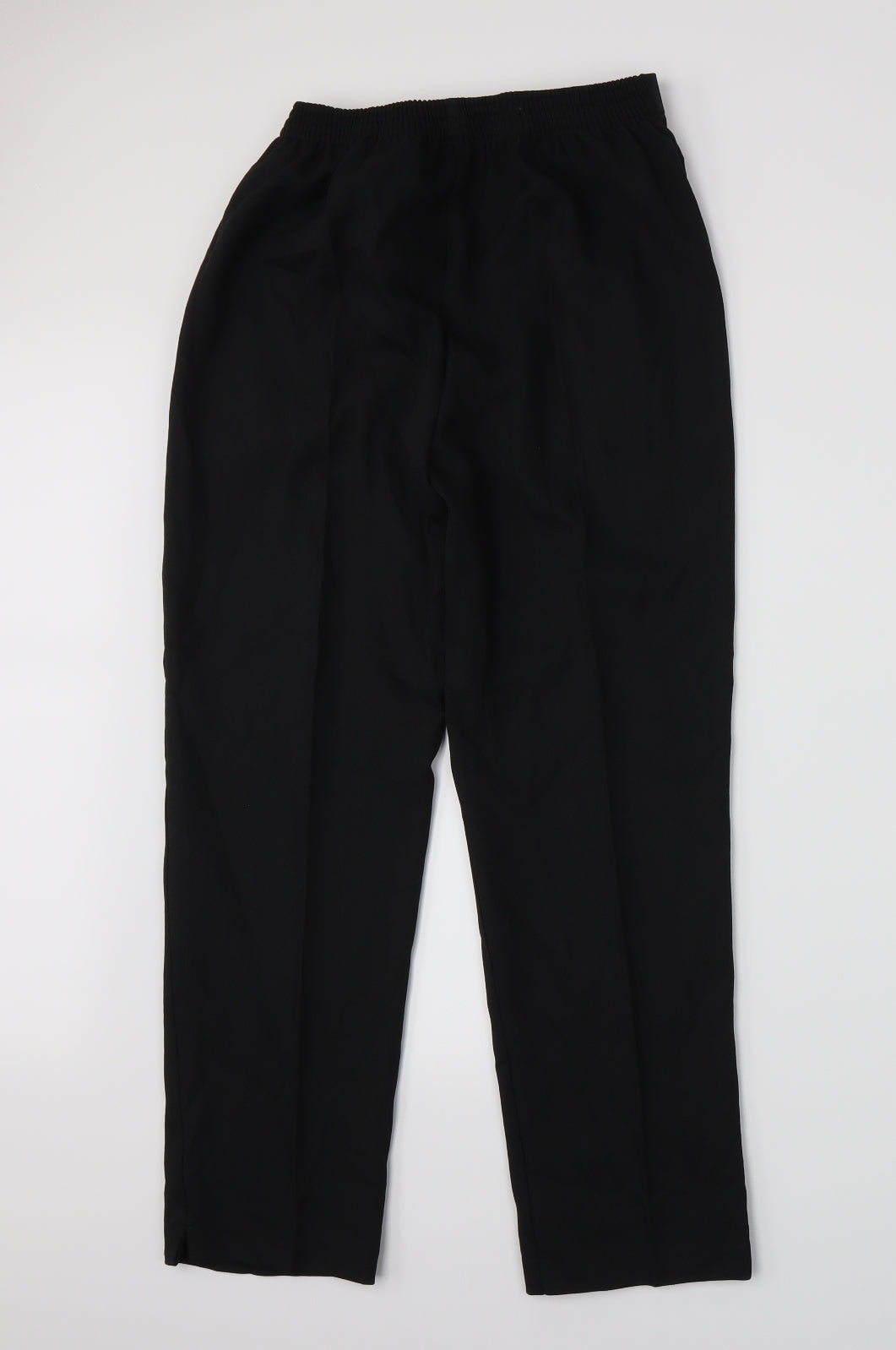 Womens UK Size 16 Preworn Regular Fit  Black Trousers
