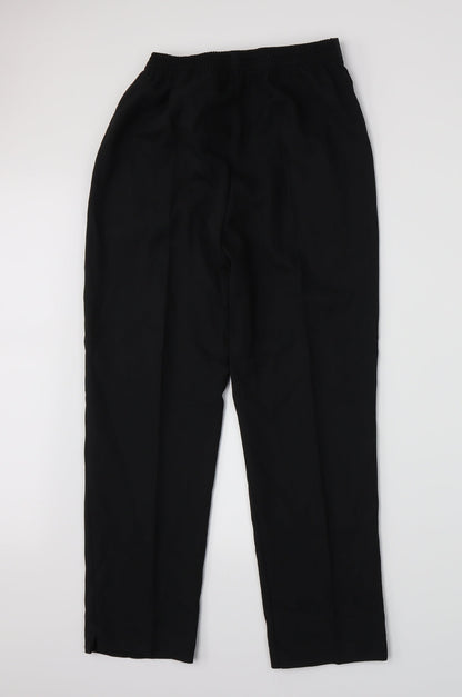 Womens UK Size 16 Preworn Regular Fit  Black Trousers