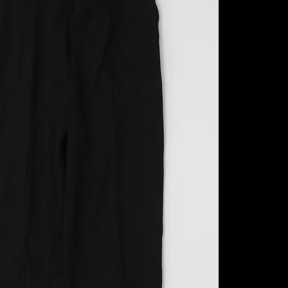 Womens UK Size 16 Preworn Regular Fit  Black Trousers